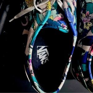 Lightly Vans sneakers, size 11 floral pattern
